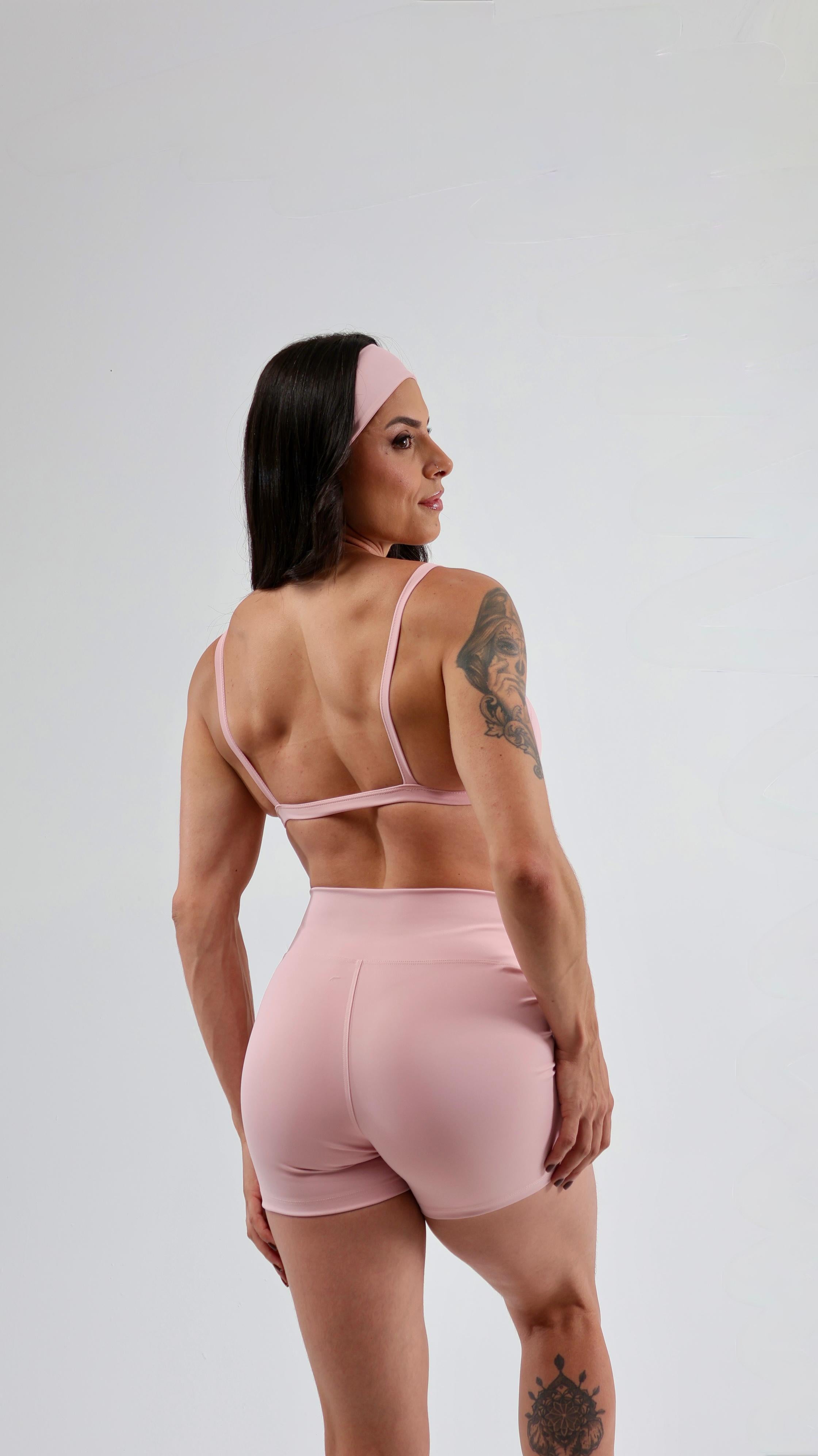 Macaquinho Rosa Claro com Alta Compressão